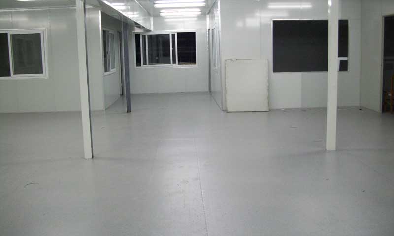 北京通州區通美晶體廠房地板